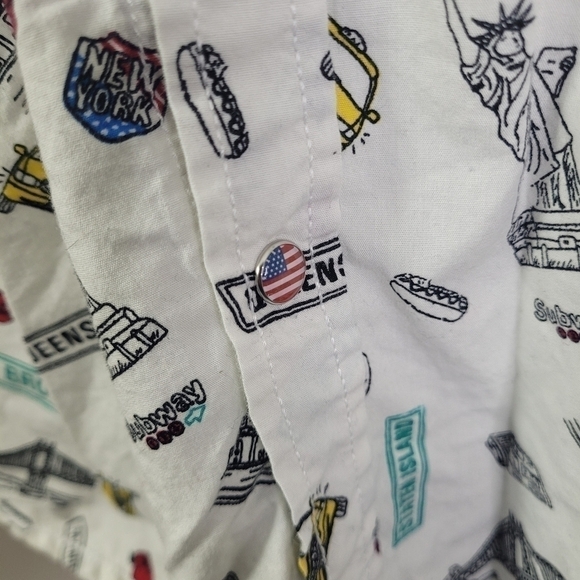 Good Vibes Shirt Men's XL Button Up Slim Fitting New York Short Sleeve Casual - Picture 5 of 9